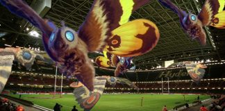 Cardiff City Council Instigates Mothra Breeding Programme in Principality Stadium