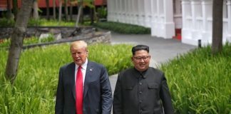 Tidal Lagoon Saved by North Korean Denuclearization Liberace and Kim Jong Un walking in the park.