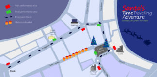 Santa Makes Swansea Roadworks Look Bad